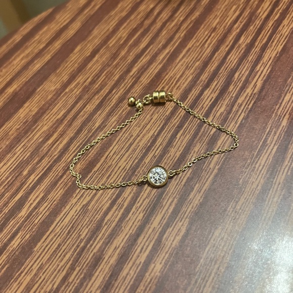 CZ 14K Gold Filled Chain Bracelet - Picture 2 of 5